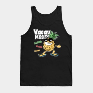 Floss Dance Pineapple Vacay Mode Aloha Hawaii Tank Top